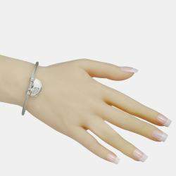 Charriol My Heart Sterling Silver and Cubic Zirconia Bangle Bracelet