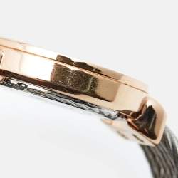 Pre Owned Charriol Mother Of Pearl Gold Plated And Stainless Steel St-Tropez ST30PC.560.014 Women's Wristwatch 30 mm