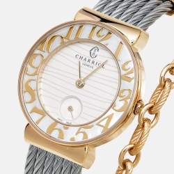 Charriol Mother Of Pearl Two-Tone Stainless Steel ST-Tropez ST30.3 Women's Wristwatch 30 mm