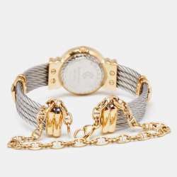 Pre Owned Charriol Mother Of Pearl Two-Tone Stainless Steel ST-Tropez Ref.028/3 Women's Wristwatch 24.50 mm