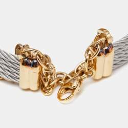 Pre Owned Charriol Mother Of Pearl Two-Tone Stainless Steel ST-Tropez Ref.028/3 Women's Wristwatch 24.50 mm