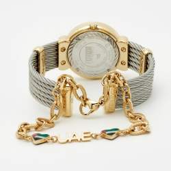Pre Owned ساعة يد نسائية شاريول ST-Tropez ST30.1 ألماسات ستانلس ستيل ولون ذهب أصفر صدف 30 مم