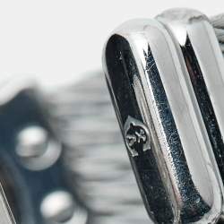 Pre Owned Charriol Mother Of Pearl Diamond Stainless Steel St Tropez Classic Ref. 028/2 Women's Wristwatch 24.50 mm