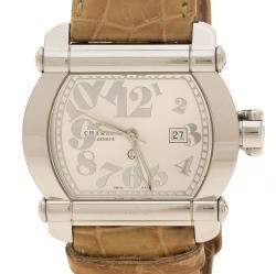 Pre Owned Charriol Silver Stainless Steel Actor Women's Wristwatch 35 mm