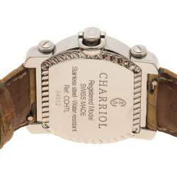 Pre Owned Charriol Silver Stainless Steel Actor Women's Wristwatch 35 mm