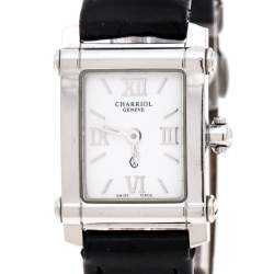 Pre Owned Charriol White Stainless Steel Colvmbvs 9012911 Women's Wristwatch 18 MM