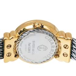 Pre Owned Charriol Mother Of Pearl Stainless Steel Yellow Gold Plated St Tropez Classic 028C.540.326 Women's Wristwatch 24.50 mm