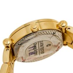 Pre Owned Charriol Champagne Yellow Gold Plated Stainless Steel Colvmbvs CCR30.1N Women's Wristwatch 30 mm