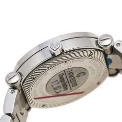 Pre Owned Charriol Pink Stainless Steel Diamonds Colvmbvs CCR38 Women's Wristwatch 38 mm