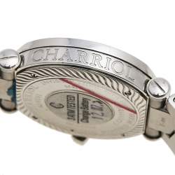 Pre Owned Charriol Pink Stainless Steel Diamonds Colvmbvs CCR38 Women's Wristwatch 38 mm