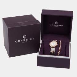 Charriol Mother of Pearl Two Tone Stainless Steel St. Tropez ST30CP1.560.023 Women's Wristwatch 30 mm