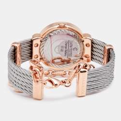 Charriol Mother of Pearl Two Tone Stainless Steel St. Tropez ST30CP1.560.023 Women's Wristwatch 30 mm