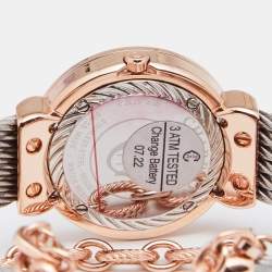 Charriol Mother of Pearl Two Tone Stainless Steel St. Tropez ST30CP1.560.023 Women's Wristwatch 30 mm