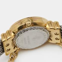 Pre Owned Charriol Mother of Pearl Two Tone Stainless Steel St-Tropez Ref.028/2 Women's Wristwatch 24.5 mm