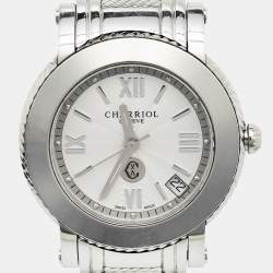 Pre Owned Charriol Silver Stainless Steel Parisii P33 Women's Wristwatch 33MM