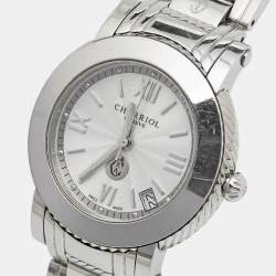 Pre Owned Charriol Silver Stainless Steel Parisii P33 Women's Wristwatch 33MM