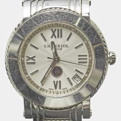 Pre Owned Charriol Silver Stainless Steel Parisii P33 Women's Wristwatch 33MM