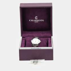 Pre Owned Charriol Silver Stainless Steel Parisii P33 Women's Wristwatch 33MM
