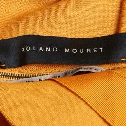 Pre Owned Roland Mouret Coral Orange Jersey Bodycon Mini Dress S