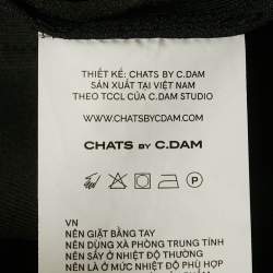 مملوكة مسبقًا Chats By C.Dam Black Jersey Sleeveless Maxi Dress S