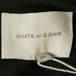 مملوكة مسبقًا Chats By C.Dam Black Jersey Sleeveless Maxi Dress S