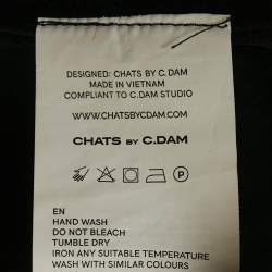 مملوكة مسبقًا Chats By C.Dam Black Jersey Sleeveless Maxi Dress S