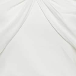 Pre Owned CHATS By C.Dam White Stretch Jersey Bubble Hem Mini Dress S