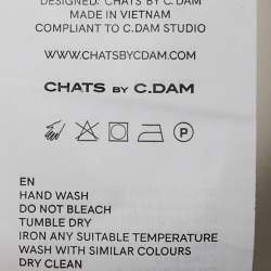 مملوكة مسبقًا Chats By C.Dam White Jersey and Crepe Off-Shoulder Long Dress S