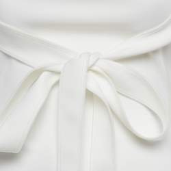 Pre Owned فستان وشورت شاتس باي سي.دام أبيض قماش جيرسي ومجموعة تنورة بقصة مكشوفة صغير (سمول)