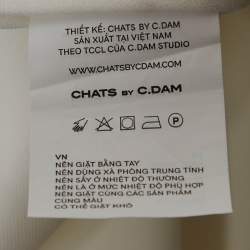 Pre Owned فستان وشورت شاتس باي سي.دام أبيض قماش جيرسي ومجموعة تنورة بقصة مكشوفة صغير (سمول)