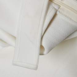 Pre Owned فستان وشورت شاتس باي سي.دام أبيض قماش جيرسي ومجموعة تنورة بقصة مكشوفة صغير (سمول)