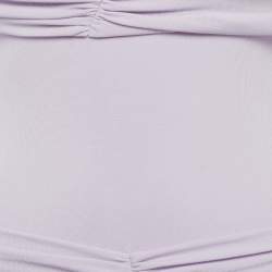 مملوكة مسبقًا فستان شاتس باي سي.دام بنفسجي قماش جيرسي متماثل منسدل كتف سيرافينا صغير جدًا (إكس سمول)