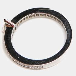 Pre Owned Chaumet Triomphe de Chaumet Diamond Platinum Ring Size 51