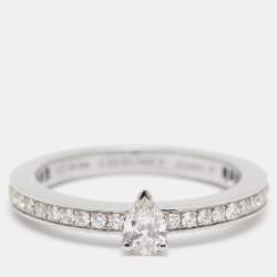 Pre Owned Chaumet Triomphe de Chaumet Diamond Platinum Ring Size 51