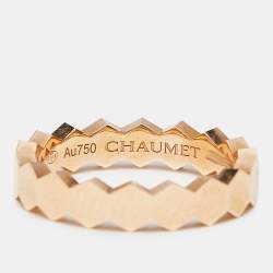 Chaumet Bee My Love 1 Diamond 18k Rose Gold Ring Size 50