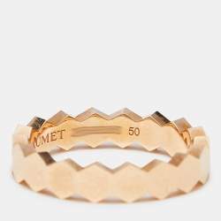 Chaumet Bee My Love 1 Diamond 18k Rose Gold Ring Size 50