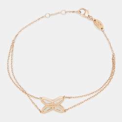 Chaumet Jeux de Liens Mother of Pearl Diamond 18k Rose Gold Bracelet