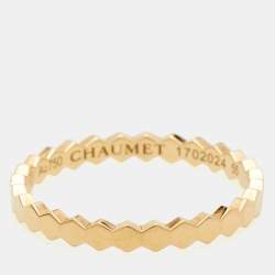 Chaumet Bee My Love 18k Yellow Gold Ring Size 55