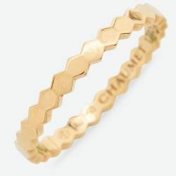 Chaumet Bee My Love 18k Yellow Gold Ring Size 55