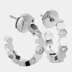 Chaumet Bee My Love Diamond 18k White Gold Earrings