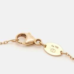Chaumet Jeux de Liens Malachite Diamonds 18k Rose Gold Bracelet