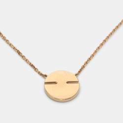 Chaumet Jeux de Liens Turquoise Diamond 18K Rose Gold Harmony Pendant Necklace