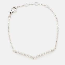 Chaumet Josephine Aigrette Diamonds 18k White Gold Bracelet