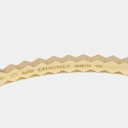 Chaumet Bee My Love Pave Diamonds 18k Yellow Gold Bracelet 180