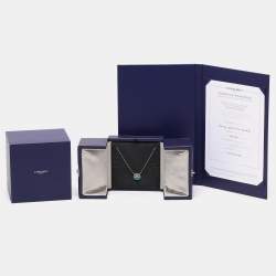 Chaumet Jeux de Liens Harmony Malachite Diamond 18k Rose Gold Small Model Pendant Necklace