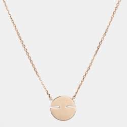 Chaumet Jeux de Liens Harmony Malachite Diamond 18k Rose Gold Small Model Pendant Necklace