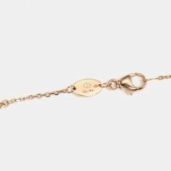 Chaumet Jeux de Liens Malachite Diamonds 18k Rose Gold Bracelet
