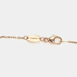 Chaumet Jeux de Liens Malachite Diamonds 18k Rose Gold Bracelet