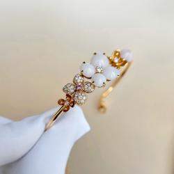 Chaumet 18K Rose Gold Flower Bee My Love Diamond Bracelet