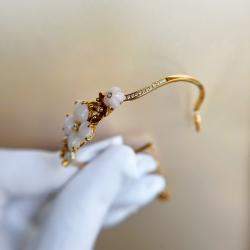 Chaumet 18K Rose Gold Flower Bee My Love Diamond Bracelet